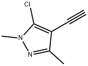 1H-Pyrazole, 5-chloro-4-ethynyl-1,3-dimethyl- Struktur