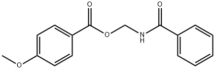 Benzoic acid [[4-methoxybenzoyl]amino]methyl ester Struktur