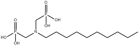 Phosphonic acid, P,P'-[(decylimino)bis(methylene)]bis- Struktur