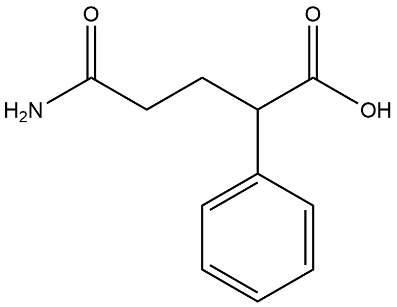 Benzeneacetic acid, α-(3-amino-3-oxopropyl)- Struktur