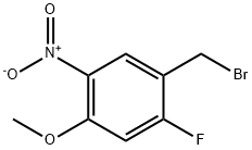 2-Fluoro-4-methoxy-5-nitrobenzyl bromide Struktur