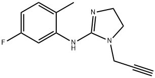 1H-Imidazol-2-amine, N-(5-fluoro-2-methylphenyl)-4,5-dihydro-1-(2-propyn-1-yl)-