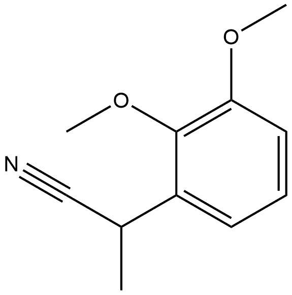 Benzeneacetonitrile, 2,3-dimethoxy-α-methyl- Struktur