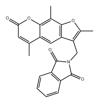 1H-Isoindole-1,3(2H)-dione, 2-[(2,5,9-trimethyl-7-oxo-7H-furo[3,2-g][1]benzopyran-3-yl)methyl]-