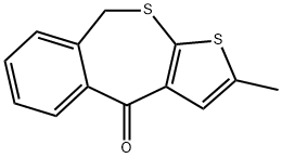 Thieno[2,3-c][2]benzothiepin-4(9H)-one, 2-methyl- Struktur