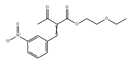 Butanoic acid, 2-[(3-nitrophenyl)methylene]-3-oxo-, 2-ethoxyethyl ester Struktur