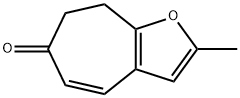 6H-Cyclohepta[b]furan-6-one, 7,8-dihydro-2-methyl- Struktur