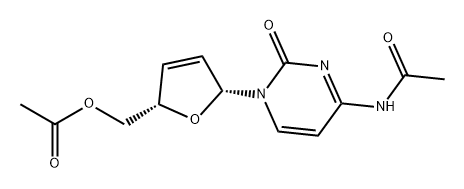 Cytidine, N-acetyl-2',3'-didehydro-2',3'-dideoxy-, 5'-acetate (9CI)