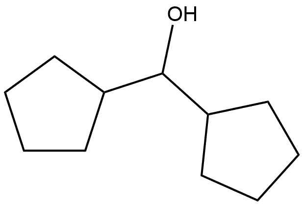 Cyclopentanemethanol, α-cyclopentyl- Struktur