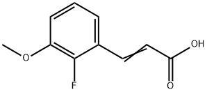 2-Fluoro-3-methoxycinnamic acid Struktur