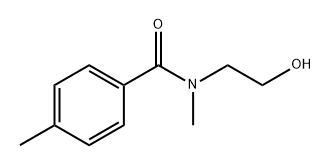 Benzamide, N-(2-hydroxyethyl)-N,4-dimethyl- Struktur