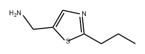 5-Thiazolemethanamine, 2-propyl- Struktur