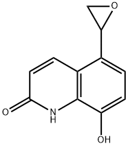 2(1H)-Quinolinone, 8-hydroxy-5-(2-oxiranyl)- Struktur