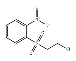 Benzene, 1-[(2-chloroethyl)sulfonyl]-2-nitro- Struktur