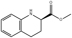 2-Quinolinecarboxylic acid, 1,2,3,4-tetrahydro-, methyl ester, (2R)- Struktur