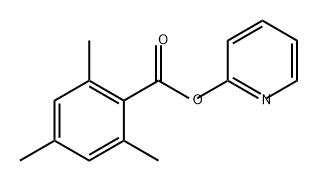 Benzoic acid, 2,4,6-trimethyl-, 2-pyridinyl ester Struktur