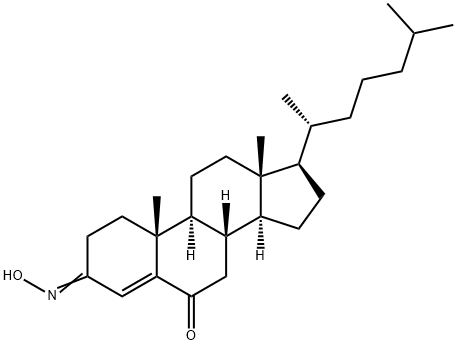 cholest-4-ene-3,6-dione 3-oxime Struktur