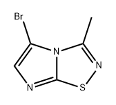 Imidazo[1,2-d]-1,2,4-thiadiazole, 5-bromo-3-methyl- Struktur