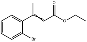 2-Butenoic acid, 3-(2-bromophenyl)-, ethyl ester Struktur