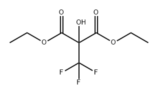 Propanedioic acid, 2-hydroxy-2-(trifluoromethyl)-, 1,3-diethyl ester Struktur