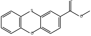 2-Phenoxathiincarboxylic acid, methyl ester Struktur