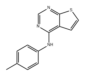 Thieno[2,3-d]pyrimidin-4-amine, N-(4-methylphenyl)- Struktur