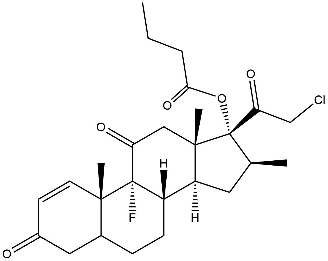 Clobetasone Butyrate EP Impurity C Struktur