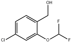 Benzenemethanol, 4-chloro-2-(difluoromethoxy)- Struktur