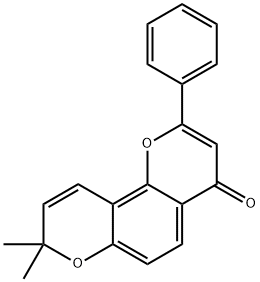 6'',6''-Dimethylpyrano[2'',3'':7,8]flavone >=95% (LC/MS-UV) Struktur