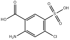 Benzoic acid, 2-amino-4-chloro-5-sulfo- Struktur