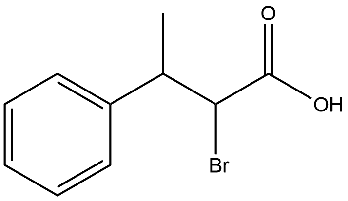 Benzenepropanoic acid, α-bromo-β-methyl- Struktur