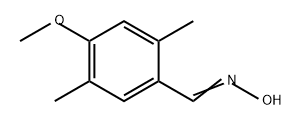 Benzaldehyde, 4-methoxy-2,5-dimethyl-, oxime Struktur