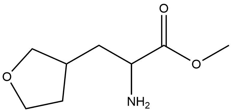 3-Furanpropanoic acid, α-aminotetrahydro-, methyl ester Struktur