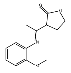 2(3H)-Furanone, dihydro-3-[1-[(2-methoxyphenyl)imino]ethyl]-