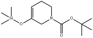 1(2H)-Pyridinecarboxylic acid, 5,6-dihydro-3-[(trimethylsilyl)oxy]-, 1,1-dimethylethyl ester Struktur