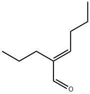 2-Hexenal, 2-propyl-, (2E)- Struktur