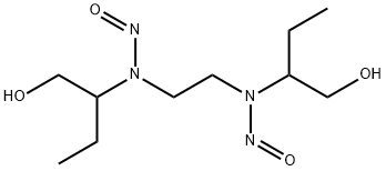 D-N,N-(1-hydroxymethylpropyl)ethylenedinitrosamine Struktur