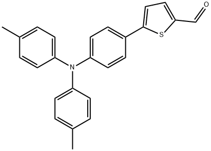 2-Thiophenecarboxaldehyde, 5-[4-[bis(4-methylphenyl)amino]phenyl]- Struktur