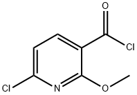 3-Pyridinecarbonyl chloride, 6-chloro-2-methoxy- Struktur