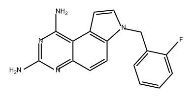 7H-Pyrrolo[3,2-f]quinazoline-1,3-diamine, 7-[(2-fluorophenyl)methyl]- Struktur