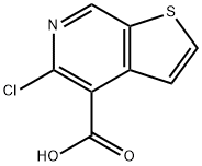 Thieno[2,3-c]pyridine-4-carboxylic acid, 5-chloro- Struktur