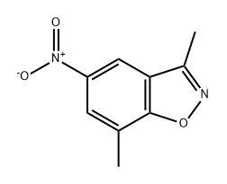 1,2-Benzisoxazole, 3,7-dimethyl-5-nitro- Struktur