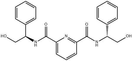 N2,N6-bis((R)-2-Hydroxy-1-phenylethyl)pyridine-2,6-dicarboxamide Struktur