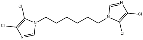 1H-Imidazole, 1,1'-(1,6-hexanediyl)bis[4,5-dichloro- Struktur