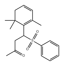 2-Butanone, 4-(phenylsulfonyl)-4-(2,6,6-trimethyl-1,3-cyclohexadien-1-yl)-