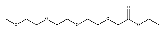 3,6,9,12-Tetraoxatridecanoic acid, ethyl ester Struktur