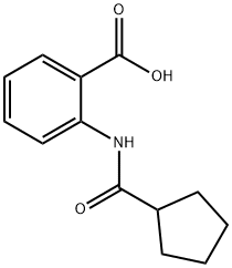 2-[(CYCLOPENTYLCARBONYL)AMINO]BENZOIC ACID Struktur