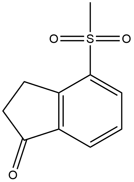 4-(methylsulfonyl)-2,3-dihydro-1H-inden-1-one Struktur