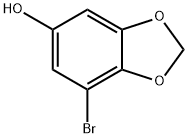 1,3-Benzodioxol-5-ol, 7-bromo- Struktur