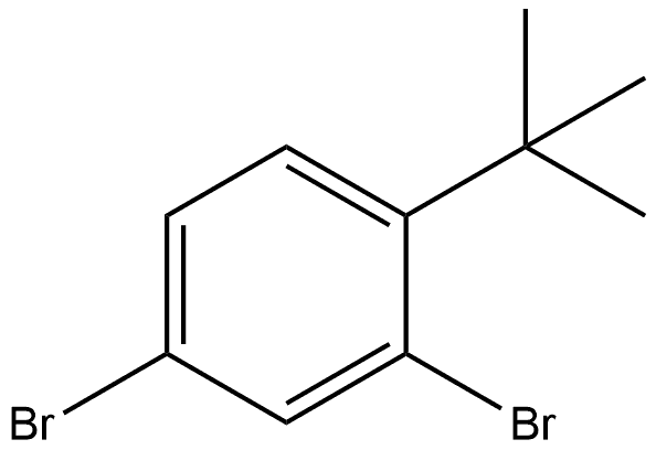 2,4-dibromo-1-(tert-butyl)benzene Struktur